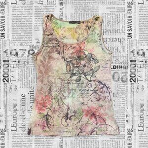 Women's Vintage Floral Graphic Tank